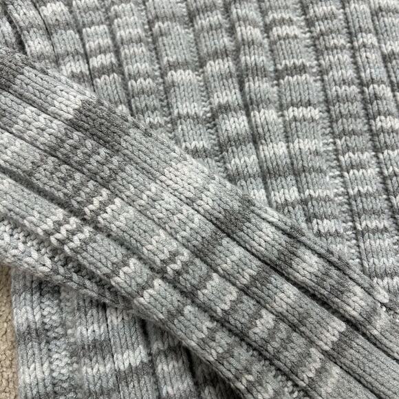 Vintage Y2K GAP Women’s Gray Ribbed Knit Sweater Button Collar Striped Size L - Picture 12 of 12